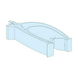 Kábelkengyel függőleges (12db) 73mmx 25mmx 30mm műanyag fehér 9001-RAL Prisma G Schneider