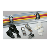 Kábelrögzítő bilincs P-clip (100db) 1-kábel/cső 20.6mm-átmérő ALU13-AL-NA Hellermann Tyton