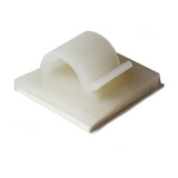 Kábelrögzítő klipsz 25x25mm öntapadós (100db) 1-kábel/cső 8mm-átmérő RB8-PA66-NA Hellermann Tyton