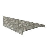 Kábeltálca fedél lépésálló 100mm-sz 2000mm eloxált ráhelyezett TWT 100 AL BASOR