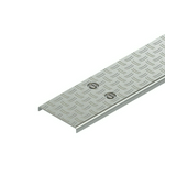 Kábeltálca fedél lépésálló 205mm-sz 3000mm x szalaghorganyzott fordítóreteszes RDVSRSL 200 Niedax