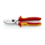 Kábelvágó kettős vágóél mechanikus egykezes 20mm-max. kábelátmérő 70mm2-max. 200mm-hossz KNIPEX
