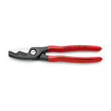 Kábelvágó kettős vágóél mechanikus egykezes 20mm-max. kábelátmérő 70mm2-max. 200mm-hossz KNIPEX