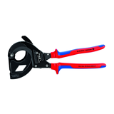 Kábelvágó acélhuzal páncélozáshoz (SWA) mechanikus racsnis 45mm-max. kábelátmérő KNIPEX