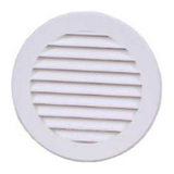 Ventilátor rács rovarhálóval UV-álló fehér 100mm műanyag csatornába-beépítés VR100 KANLUX