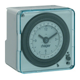 Kapcsolóóra analóg kvarc 1csatorna napi 4M 16A előlapbeépítés 72x72mm EH Hager
