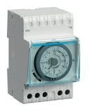 Kapcsolóóra sorolható analóg kvarc 1csatorna heti 3M 16A kalapsínre EH Hager