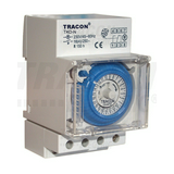 Kapcsolóóra sorolható analóg kvarc 48csatorna napi 3M 16A kalapsínre TRACON