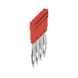 Keresztösszekötő 4-pólusú szigetelt piros 32A 6,1mm-mod.táv 4mm2 sorkapocshoz ZQV 4N/4 RD Weidmüller