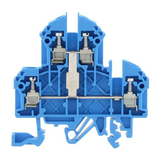 Kétszintes sorkapocs 2,5mm2 TS32/35 24A 500V csavaros kék RKD2,5SV CONTA-CLIP