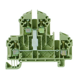 Kétszintes sorkapocs 2,5mm2 TS35 24A 500V csavaros bézs RKD2,5/35SV CONTA-CLIP