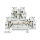 Kétszintes sorkapocs TS35 2-szint 24A 0.25-2.5mm2/érvéghüvely szürke csavaros Viking3 LEGRAND
