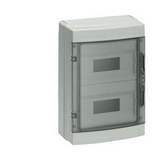 Kiselosztó 63A 2x 12M falonkívüli szürke IP65 átlátszó zárt ajtó SIMBOX SIEMENS