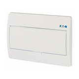 Kiselosztó műanyag 1x 12M süllyesztett fehér IP40 ajtó BC-U-1/12-TW-ECO EATON