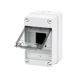 Kiselosztó PE/N sín nélkül UV-álló DC1000V 1x 4M falonkívüli szürke IP55 átlátszó 40CD GEWISS