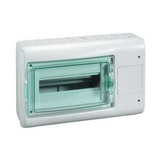 Kiselosztó PE/N-sínnel 1-dugaljhellyel műanyag 1x 12M falonkívüli szürke IP65 Kaedra Schneider