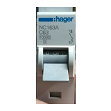 Kismegszakító 1P 63A C-jelleg 400V AC 10kA/60898 10kA/60947 NC Hager