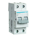 Kismegszakító 1P+N 13A B-jelleg 230V AC 6kA/60898 10kA/60947 2M MB Hager