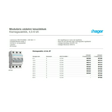 Kismegszakító 3P 13A B-jelleg 400V AC MX Hager