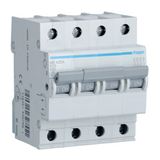 Kismegszakító 4P 25A B-jelleg 400V AC 6kA/60898 4M MB Hager