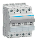 Kismegszakító 4P 25A D-jelleg 415V AC 10kA/60898 25kA/60947 NSN Hager