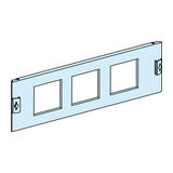 Homloklap kivágott 96x96mm műszerekhez 500mm-sz 150mm-ma 3M porszórt acél Prisma G/P Schneider