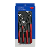 Vízpumpafogó készlet 61HRC max.d70mm/cső 60mm/kulcsnyílás piros 3-darabos Cobra Hightech KNIPEX