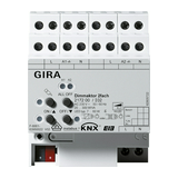 KNX dimmaktor kapcsoló mögé kalapsínre  KNX 4M-DIN 20-300W 230V GIRA