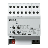 KNX dimmaktor kapcsoló mögé kalapsínre  KNX 4M-DIN 20-500W 230V GIRA