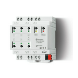 KNX kapcsolóaktor multifunkciós 6x 16A 29V 4000W kalapsínre 4M 19.sorozat FINDER