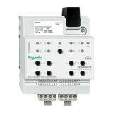KNX redőny/zsalu aktor 100-240VAC kalapsínre 4x 10A AC 4M-DIN 1000W Schneider