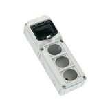 Kombinációs doboz 16/32A 3-dugaljhely falonkívüli kezeletlen műanyag modulajtó FLEX 6-S3 PCE