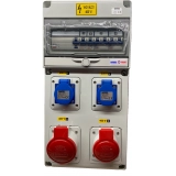 Dugaszoló kombinációs doboz 40A/400V 10M +Pg29 1x16A5P400V 1x32A5P400V 2x2P+E/230V műanyag MILE