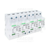 Kombinált túlfeszültséglevezető 1+2+3 4P TT TN-S TN-C-S 400V/AC 8M 25kA-imp(10/350) TRACON