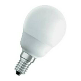 Kompakt fénycső E14 5W- kisgömb 220-240V 210lm 2500K 10000h A-en.o. DuluxStarMiniBullet LEDVANCE