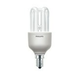 Kompakt fénycső E14 8W- egyenes 230-240V 380lm 2700K 8000h A-en.o. SmallEconomy Philips