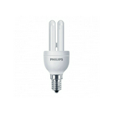 Kompakt fénycső E14 8W- egyenes 230-240V 405lm 2700K 15000h A-en.o. MasterGenieES Philips