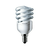 Kompakt fénycső T2 E14 12W- spirál 220-240V 705lm 6500K 10000h A-en.o. Tornado Philips