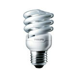 Kompakt fénycső T2 E27 12W- spirál 220-240V 705lm 6500K 10000h A-en.o. Tornado Philips