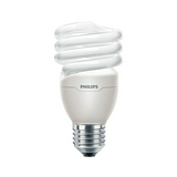 Kompakt fénycső T2 E27 20W- spirál 220-240V 1320lm 2700K 10000h A-en.o. Tornado Philips