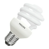Kompakt fénycső T2 E27 20W- spirál 230-240V 1350lm 2700K 10000h A-en.o. Tornado Philips