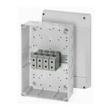 Kötődoboz 5x4x50mm2 falonkívüli 310mmx 210mmx 117mm szürke műanyag IP65 16 K 9504 Hensel