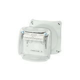 Kötődoboz 5x4x6mm2 falonkívüli 130mmx 130mmx 77mm szürke műanyag IP66 8 DK 0606 GZ Hensel