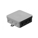 Kötődoboz falonkívüli 100mmx 100mmx 40mm szürke műanyag IP54 12 kábel/cső HELIA A4 BUDVILL