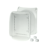 Kötődoboz falonkívüli 225mmx 295mmx 112mm szürke műanyag IP66 12 DK 3500 G Hensel