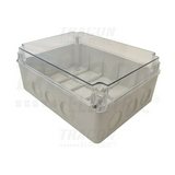 Kötődoboz falonkívüli 230mmx 310mm 130mm szürke műanyag IP67 10 kábel/cső MED TRACON