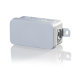 Kötődoboz falonkívüli 44mmx 85mmx 40mm szürke műanyag IP54 12 kábel/cső E126 F-TRONIC