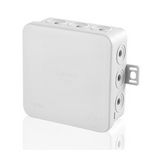 Kötődoboz falonkívüli 75mmx 75mmx 40mm szürke műanyag IP54 12 kábel/cső E125 F-TRONIC