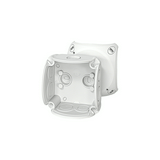 Kötődoboz kapcsok nélkül falonkívüli 84mm x 84mm 55mm szürke műanyag IP66 9 DK 0100 GZ Hensel