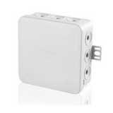 Kötődoboz falonkívüli 85mmx 85mmx 40mm szürke műanyag IP54 15 kábel/cső E113 F-TRONIC